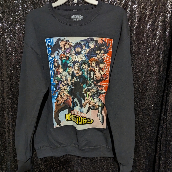 Nwot My Hero Academia Sweatshirt Sz M - Picture 1 of 3